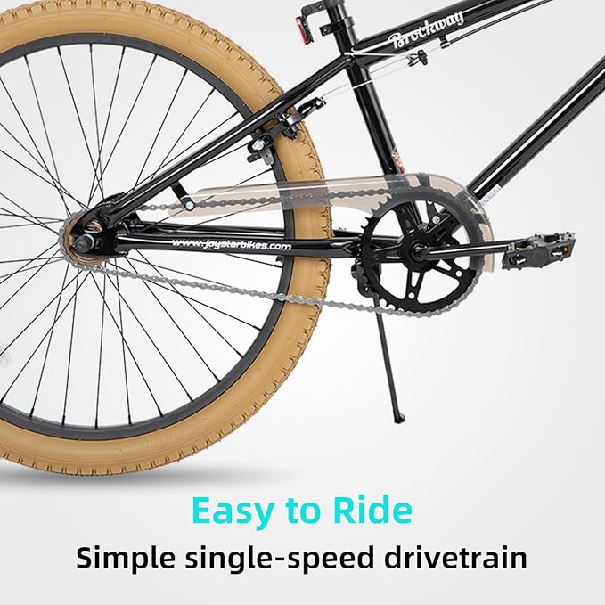 JOYSTAR Brockway Freestyle Kids BMX Bikes 20" 24" Kids Bicycles for 6-14 Years Old Boys Girls and Beginner-Level Riders 2 Pegs Multiple Colors