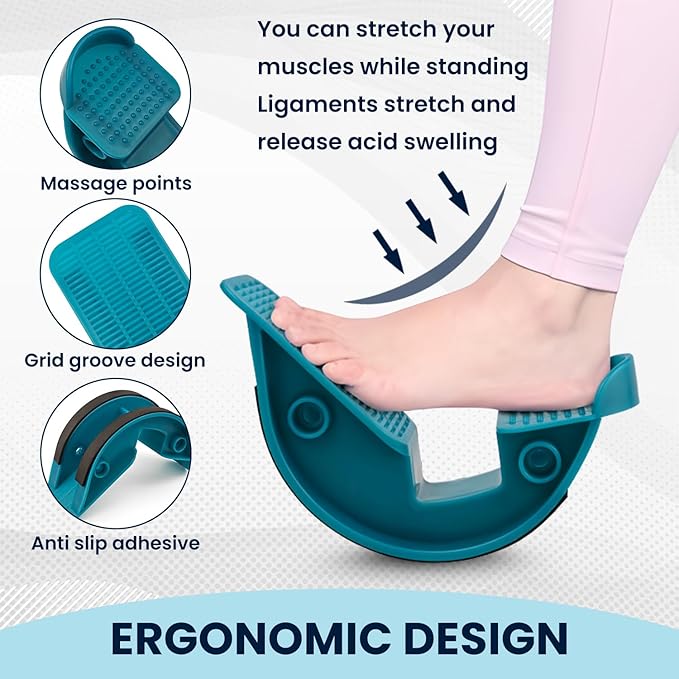 Foot and Calf Stretcher- Foot Rocker,Stretching Strap for Plantar Fasciitis Stretcher