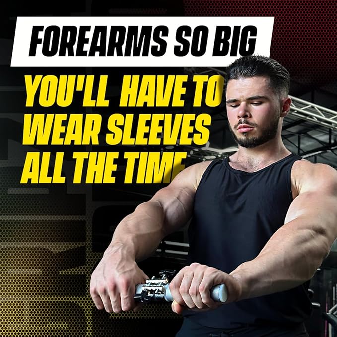 GRIPZILLA Dynamo Forearm Strengthener and Wrist, Comfortable Grip and a Durable Design Roller Perfect for Men and Women - Ideal for Hand, Wrist, and Forearm Strength Training, Workout - Wrist/Arm Builder