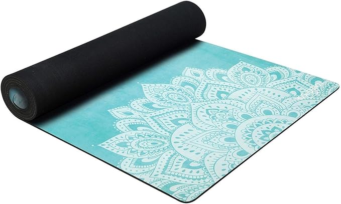 YOGA DESIGN LAB | The Combo Yoga Mat | 2-in-1 Mat+Towel | Eco Luxury | Ideal for Hot Yoga, Power, Bikram, Ashtanga, Sweat | Studio Quality | Includes Carrying Strap!