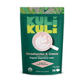 Kuli Kuli Strawberries & Crème Organic Superfood Latte - Strawberry Flavor. Packed with Psyllium Husk for Digestive Support with Hibiscus and Baobab