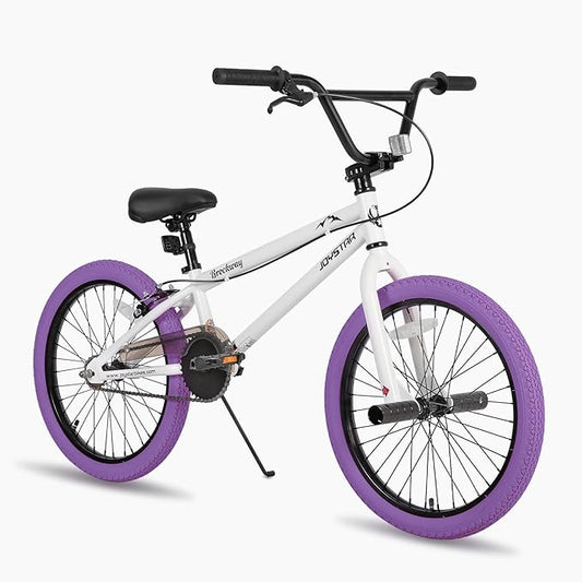 JOYSTAR Brockway Freestyle Kids BMX Bikes 20" 24" Kids Bicycles for 6-14 Years Old Boys Girls and Beginner-Level Riders 2 Pegs Multiple Colors