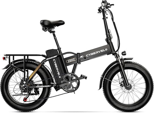DriftGod Folding Electric Bike for Adults – 1000W Motor, 20"x3" Fat Tire, 48V Removable Battery, All-Terrain E-Bike with 7-Speed, Front Suspension – Powerful Foldable Ebike for Commuter