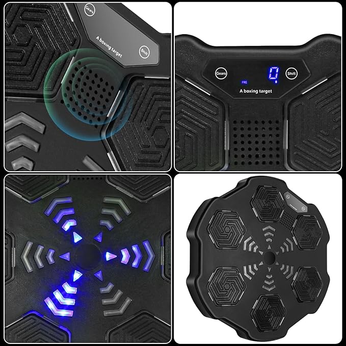 Electronic Boxing Workout Machine, Intelligent Boxing Target, Smart Music Boxing Machine, Home Wall Mounted Boxing Game Trainer, Boxing Punching Equipment for Adults and Kids in Home and Gym