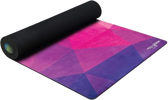 YOGA DESIGN LAB | The Combo Yoga Mat | 2-in-1 Mat+Towel | Eco Luxury | Ideal for Hot Yoga, Power, Bikram, Ashtanga, Sweat | Studio Quality | Includes Carrying Strap!