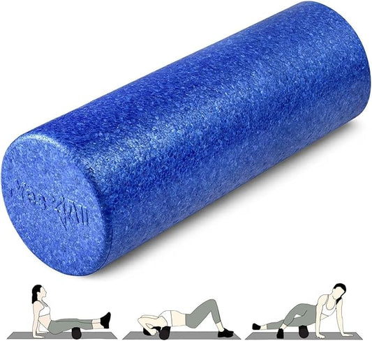 Yes4All High-Density EPP Round Back Roller Foam, Exercise Foam Roller for Yoga, Pilates & Stretching - 12, 18, 24, 36 inch