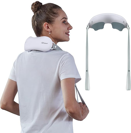 Snailax Upgrade Neck Back Massager with Heat, 3D Shiatsu Shoulder Massager,Lightweight Portable Pillow Massagers for Neck,Back,Leg, Ideal Gifts for Her,Him