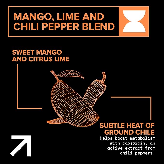 Echelon Pre-Workout Energy Drink - 12-Pack, Mango Reaper - Peak Performance, Sustained Energy, Focus and Endurance Dietary Supplement - 300mg of Caffeine, Beta-Alanine, L-Theanine & Fiber - Vegan