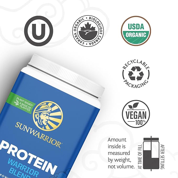 Organic Plant Based Protein Powder | Vegan Organic Protein Powder Chocolate Flavored with BCAA Amino Acids & Hemp Seed Pea Blend | Non-GMO Soy Dairy Filler & Gluten Free (Chocolate, 30 Servings)