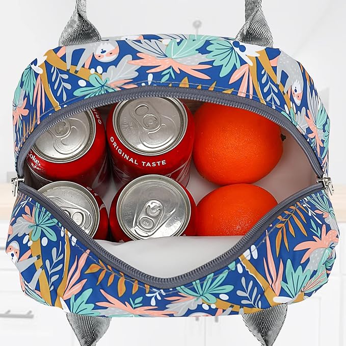 FlowFly Insulated Lunch Cooler Bag - Tote Bag Organizer for Women/Men, Sloth