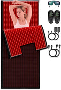 iTHERAU Large Red Light Therapy Blanket 2460 LEDs Infrared Red Light Sleep Bag for Full Body, Resolve Inflammation, Relieve Joint or Back Pain, Red Light Wrap 660 & 850nm Wavelengths, 71in X 32in