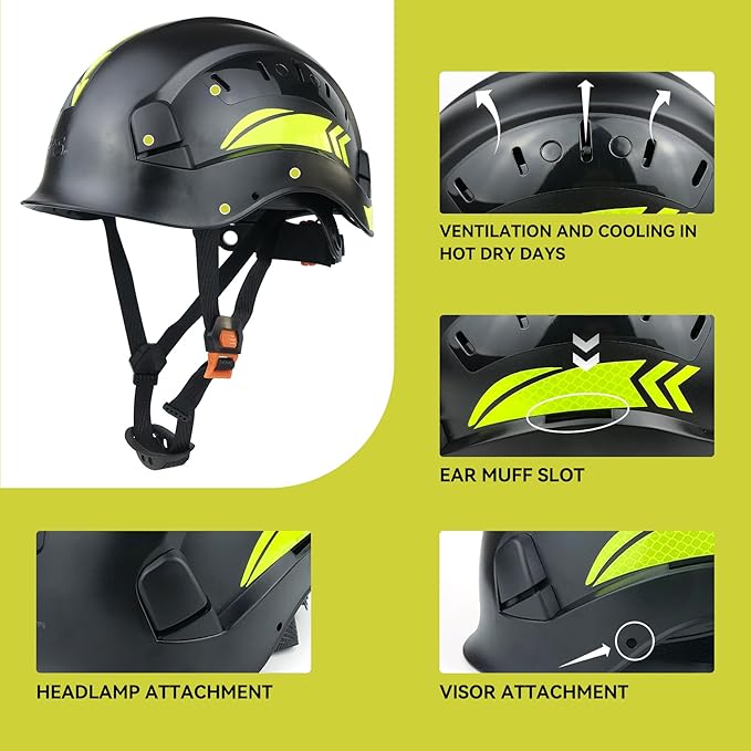Hard Hat Safety Helmet Construction Industrial Head Protection ANSI Z89.1 CE EN397
