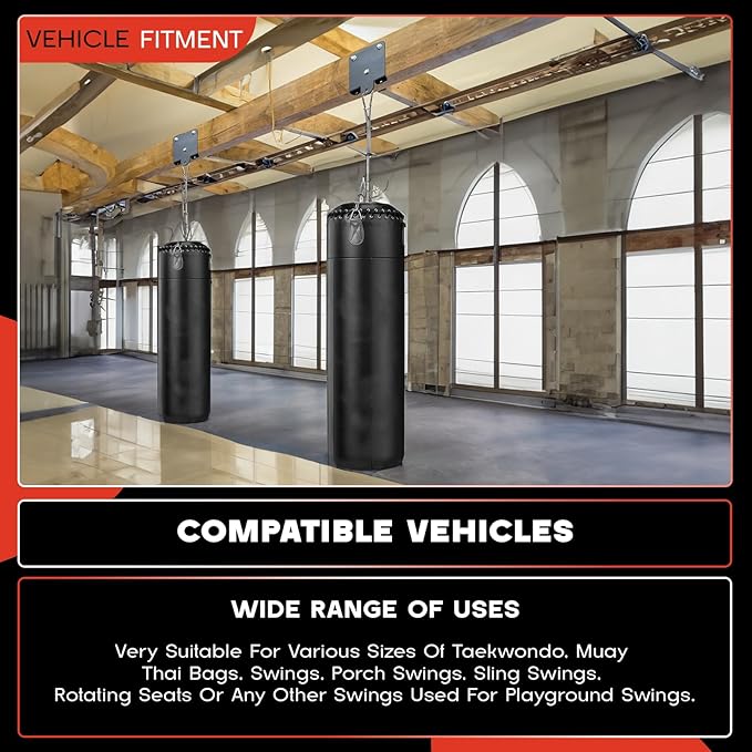 Heavy Bag Hanger,Boxing Bag Hanger,Punching Bag Hanger,360° Rotation Wall Ceiling Mount Wood Beam Hook