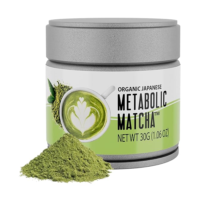 Naturalslim Japanese Organic Matcha Powder Green Tea - Metabolic Pure Japanese Matcha Tea Superfood with L-Theanine & Antioxidants for Metabolism, Energy, & Concentration - 30g