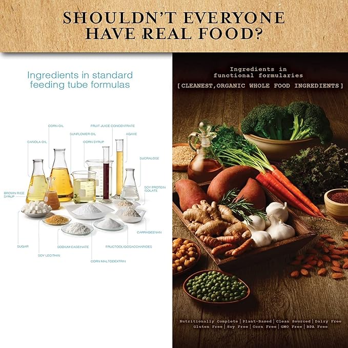 Functional Formularies Nourish Organic Tube Feeding Formula And Nutritional Meal Replacement Supplement, 12 Oz Pouch, Pack of 24