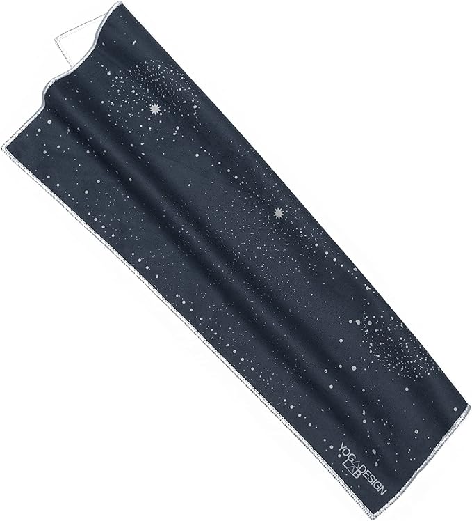 Yoga Design LAB | The Hand Towel | Premium Non Slip Hand Towel | Designed in Bali | Colorful Eco Printed + Quick Dry + Soft | Hot Yoga, Bikram, Ashtanga, Sport, Barre, Travel (Celestial)