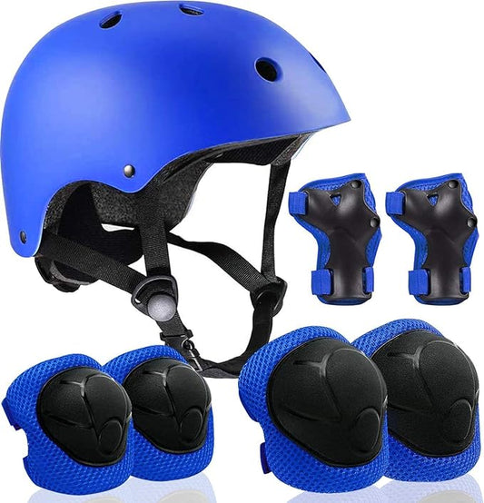 Adjustable Helmet for Ages 3-16 Kids Toddler Boys Girls Youth,Protective Gear with Elbow Knee Wrist Pads for Multi-Sports Skateboarding Bike Riding Scooter Inline skatings Longboard Roller Skate