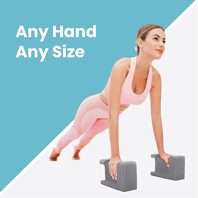 Ergo Yoga Blocks, Relieve Wrist Pain, Improve Comfort and Grip, Contoured Design, Pilates Exercise Balance & Stretching