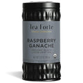 Tea Forte Raspberry Ganache Premium Organic Loose Leaf Caffeinated Black Tea Blend Canister, Makes 35-50 Cups