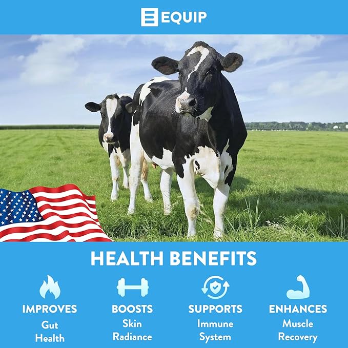 Equip Foods Core Bovine Colostrum Powder - 3,000mg Grass Fed Colostrum Supplement - Gut Health, Immunity, Recovery Lactoferrin Supplements - Keto Friendly Bovine Colostrum, 30 Servings, Watermelon