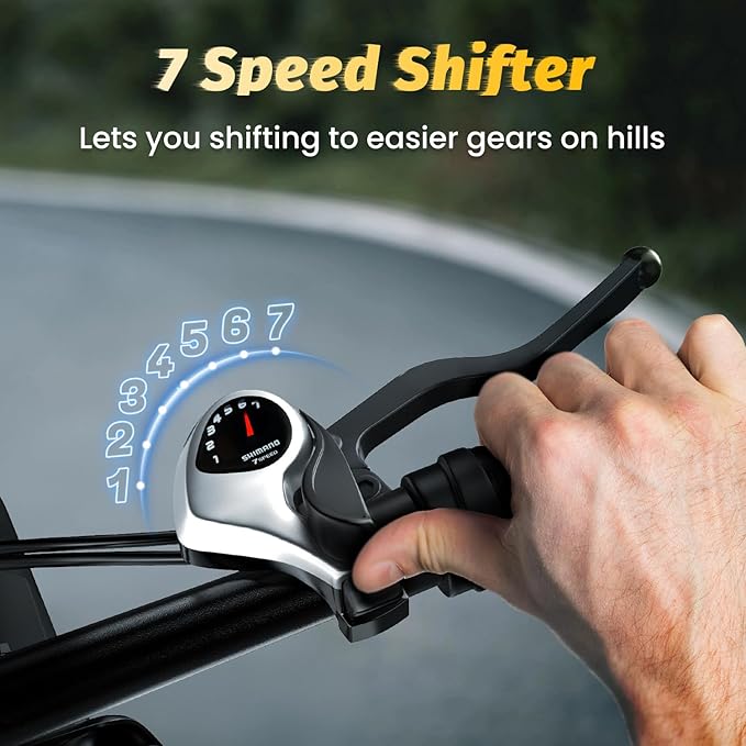 DriftGod Folding Electric Bike for Adults – 1000W Motor, 20"x3" Fat Tire, 48V Removable Battery, All-Terrain E-Bike with 7-Speed, Front Suspension – Powerful Foldable Ebike for Commuter