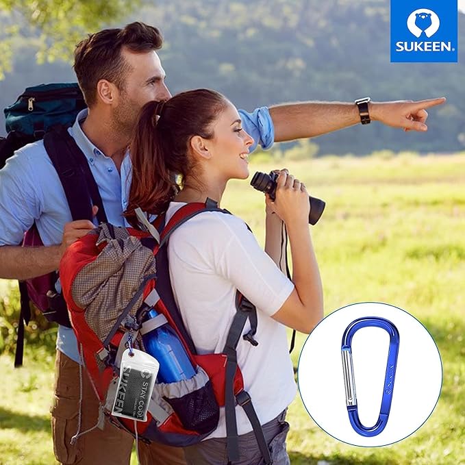 Sukeen 4Pack Cooling Towel (40"x12") for Neck and Face, Soft & Breathable Chilly Sports Towel, Quick-Drying Sweat Absorbing Cooling Neck Wraps with Cooling Tech. for Yoga, Sport, Running, Workout