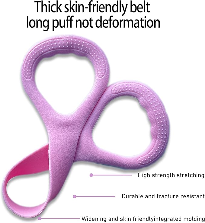 Figure 8 Fitness Resistance Band, Elastic Bands for Working Out,Arm,Back Training Elastic Ropes, Exercise Equipment for Yoga, Pilates,Physical Therapy,Stretching（3 Pack）