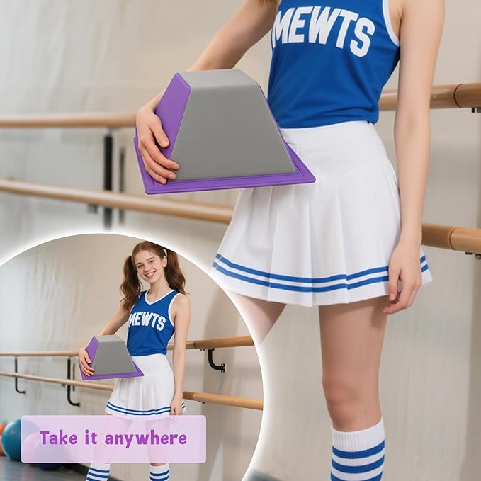 Stunt Training Stand for Cheerleading – Balance and Flexibility Trainer for Flyers, Core Strength & Conditioning, Cheer Flyer Stand for Kids and Adults, Practice at Home or Gym