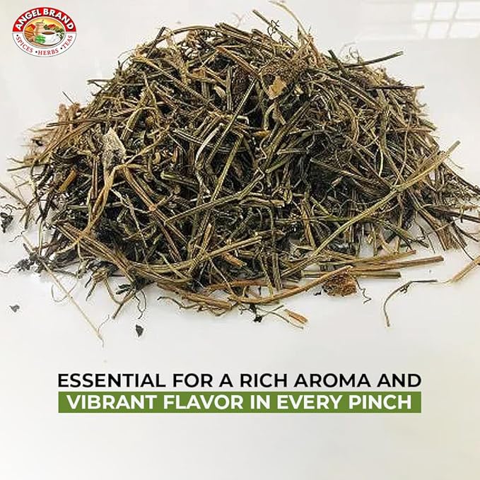 Angel Brand Dried Cerasse Leaves 0.25 0z Pouch Pack of 3 - Melon Bitter Leaf Spice Derived from Melon Plant - Provides Health Benefits - Offers Slightly Bitter & Robust Flavor