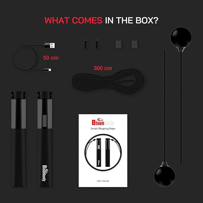 Smart Jump Rope Fitness Skipping Rope with App – 2 Function Modes – Classic 3m Rope & Ropeless Shortballs – Bluetooth Skipping Rope with Fitdays+ App for Seamless Progress Tracking