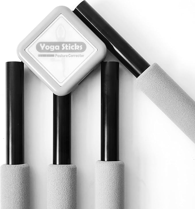 Back Straightener Posture Corrector|Yoga Stick Stretching Tool for Women and Men|Portable Posture Corrector Pole,Stretch Mobility Stick, Physical Workout Exercise Dowel