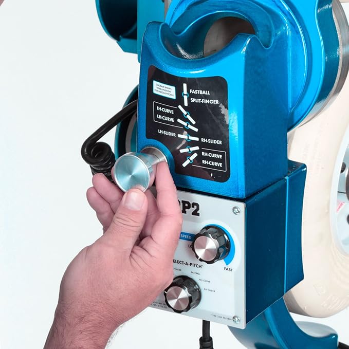 Jugs BP2 Baseball Pitching Machine—The Coach’s Pitching Machine—The BP2 is Designed specifically to Simplify Your Batting Practice. with 6 Pre-Set Pitch Positions The BP2 Takes The Guesswork Out!