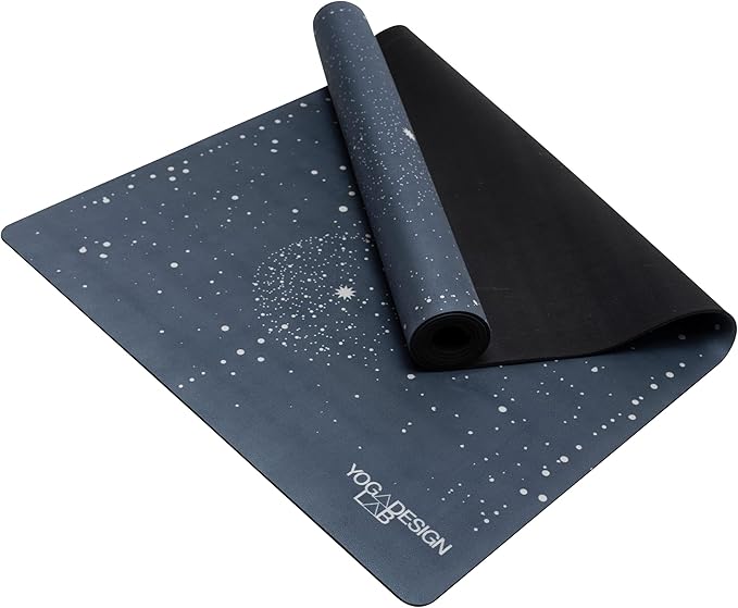 YOGA DESIGN LAB | The Combo Yoga Mat | 2-in-1 Mat+Towel | Eco Luxury | Ideal for Hot Yoga, Power, Bikram, Ashtanga, Sweat | Studio Quality | Includes Carrying Strap!