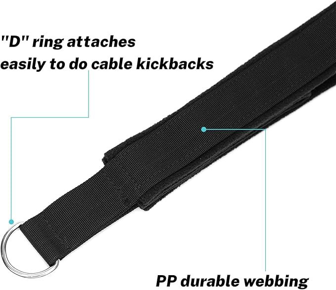 Pilates Straps Soft Padded 1 Pair Double Loop Straps D-Ring for Reformer Home Gym Workout Accessories Fitness Yoga Exercise