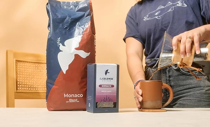 La Colombe Monaco Whole Bean Coffee, Full Bodied Medium Roast, Specialty Roasted, 12 Oz (Pack of 4)