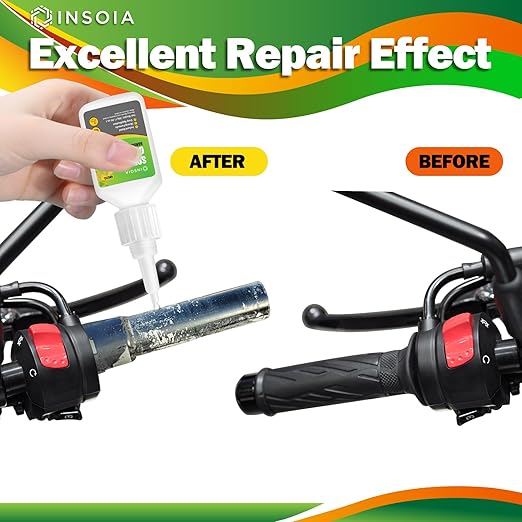 Grip Glue, 30g Quick Dry Handlebar Grip Adhesive for Motorcycle, Dirt Bike, ATV, Bicycle, Ebike & Snowmobile ??Quick-Dry, Waterproof, Flexible Repair Clear Glue