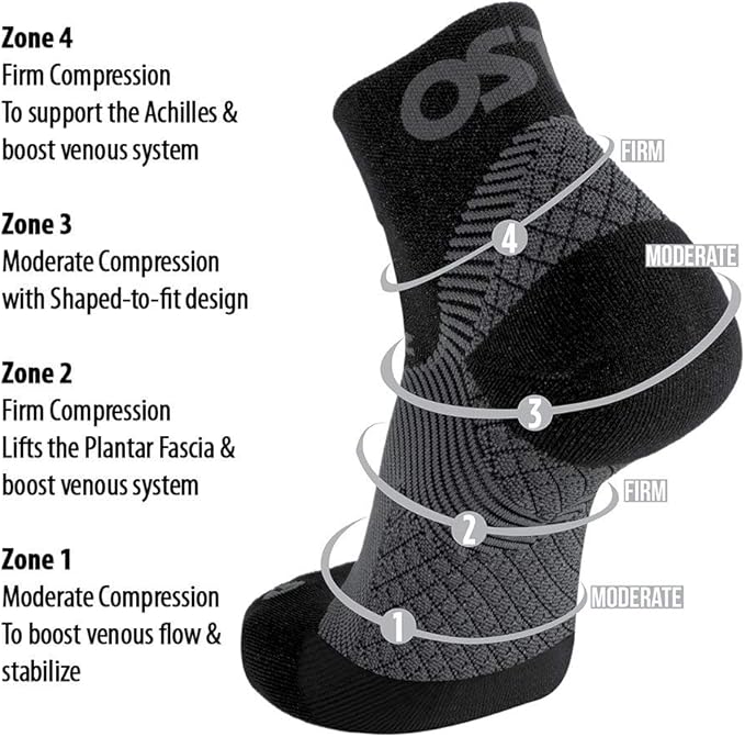 OrthoSleeve Orthotic Plantar Fasciitis Socks helps prevent plantar fasciitis relieves heel and arch pain