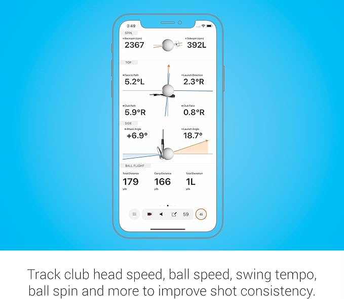 Garmin Approach R10 Portable Golf Launch Monitor | Take Your Game Home or Practice at The Driving Range | Track Metrics, Record Video or Play 43,000+ Courses with Signature Series Power Bundle