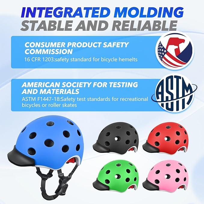 Kids Bike Helmet for 5-8-14 Kids Skateboard Helmet Boys Girls Child Youth Adjustable Lightweight Ventilation and Multi-Sports Scooter Cycling Roller Balance Bike