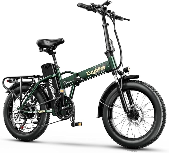 Foldable Electric Bike for Adults, 30+MPH, 48V 20Ah Removable Battery up to 80Miles, 20" Fat Tire Peak 1000W Motor Dirt Ebike Adult Electric Bicycle for City Commute Beach Mountain Adventurous E Bike