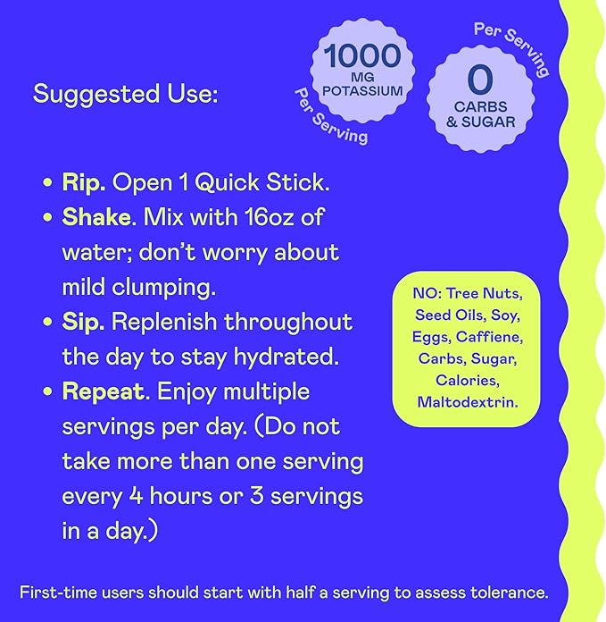 Hi-Lyte Keto & Performance - K1000 Electrolyte Quick Sticks - Raspberry Lemon - 1000mg Potassium, Magnesium, Calcium - Single-Serve Packets for Keto Hydration Support - No Sugar, No Carbs