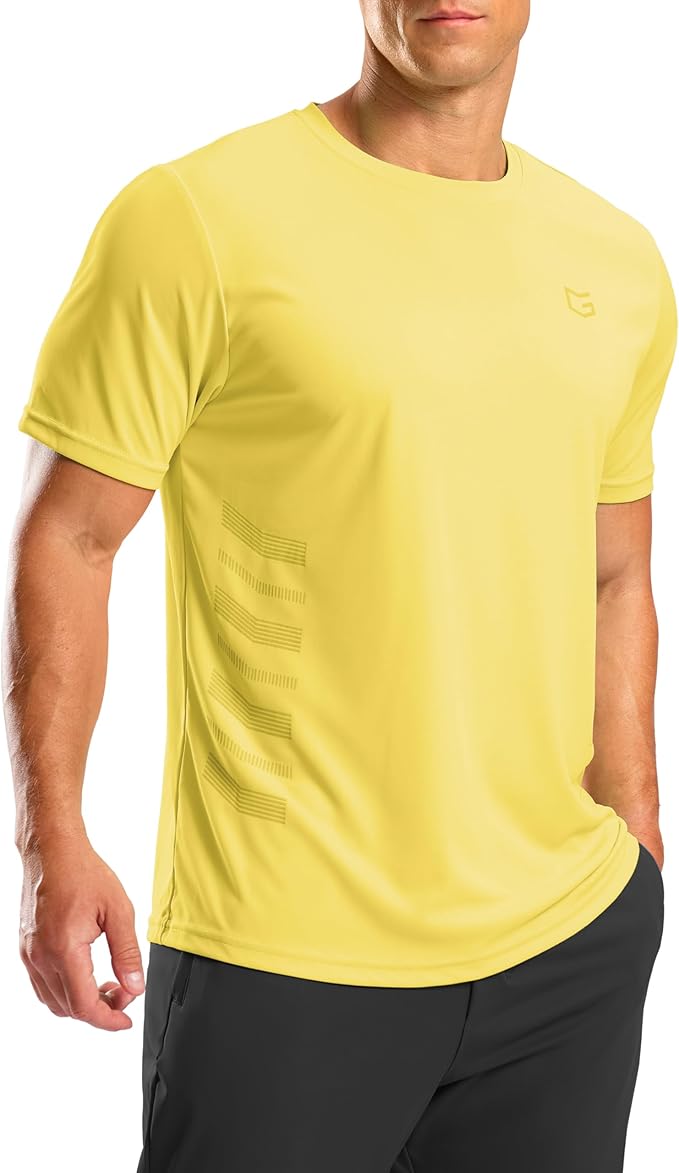 G Gradual Men's Workout Shirts Quick Dry Athletic Running T-Shirts Lightweight Moisture Wicking Short Sleeve Sports Gym Tops