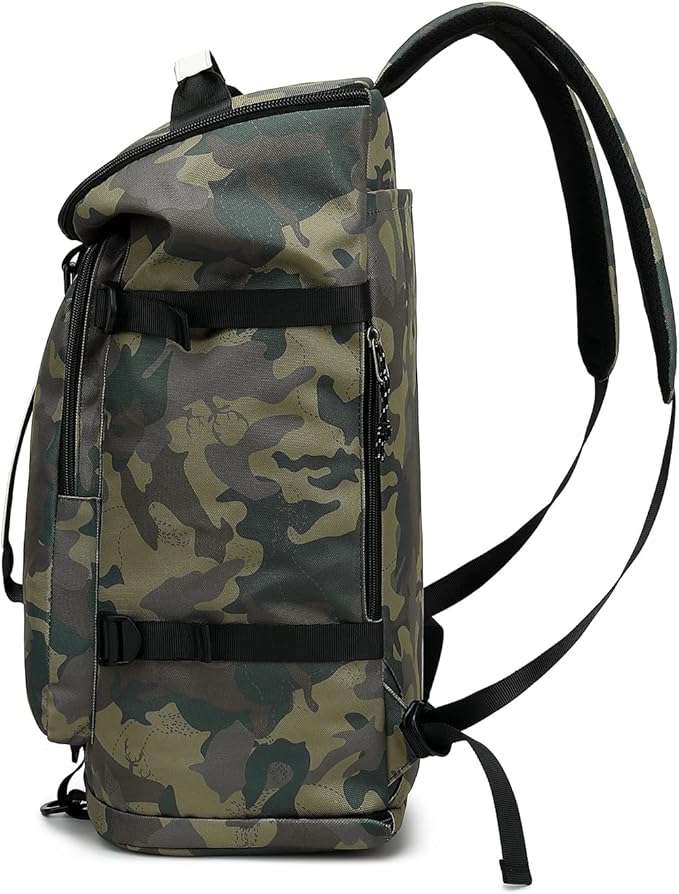 Kalesi Gym Duffle Bag Backpack 4-Way Waterproof with Shoes Compartment for camouflage travel Sport Hiking laptop (camouflage)