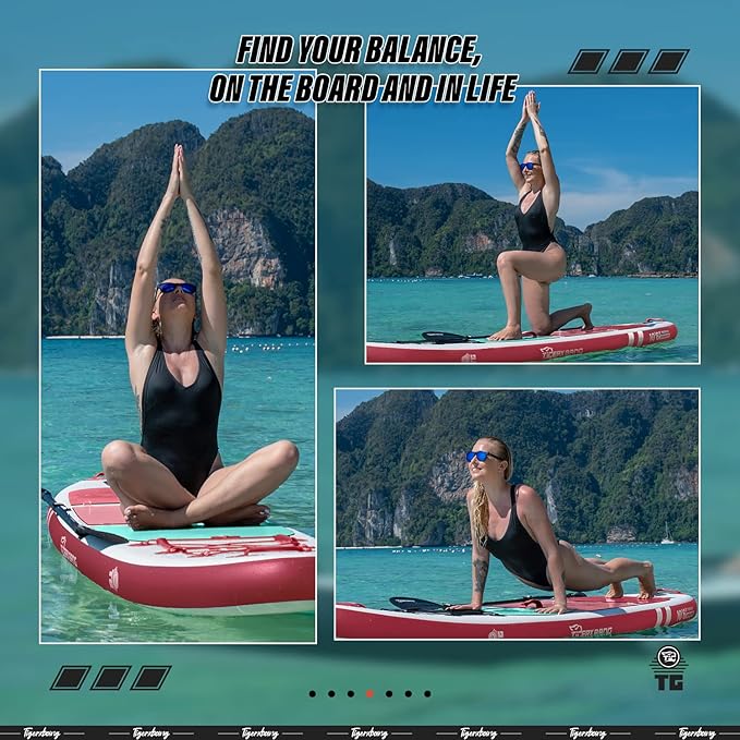 Inflatable Paddle Board with Premium SUP Board Accessories, Allround Paddle Boards for Adults/Kids,Stand Up Paddle Board Defender Collection