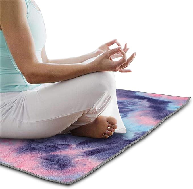 Yoga Towels , Non Slip Hot Yoga Towel Skidless Waffle Texture, 100% Absorbent Odorless Microfiber Yoga Blanket, Standard Sized 24 inchx1