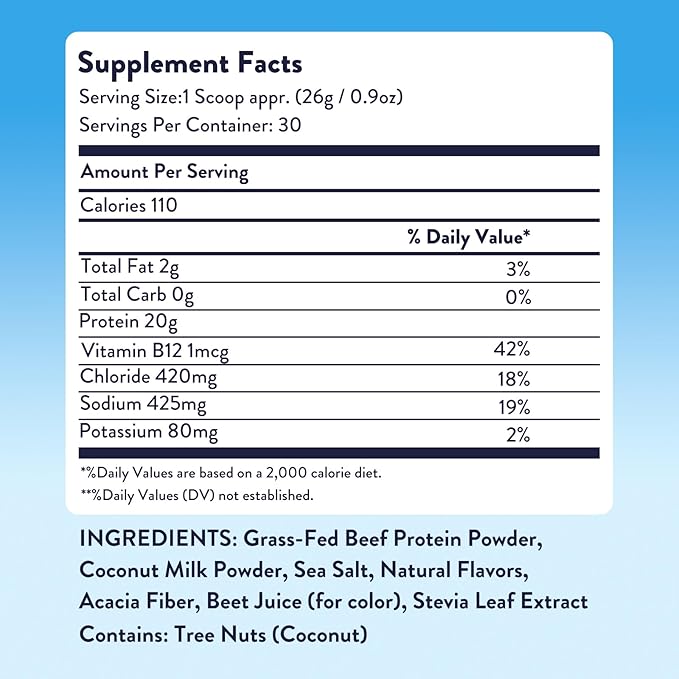 Equip Foods Prime Protein Powder | Clean, Grass Fed Beef Protein Isolate | Carnivore Protein Powder | Paleo, Keto Friendly | Gluten, Dairy Free | Helps Build & Repair Tissue | 30 Servings, Strawberry