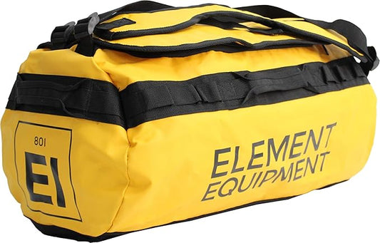 Element Equipment Trailhead Duffel Bag Shoulder Straps Waterproof Yellow Large