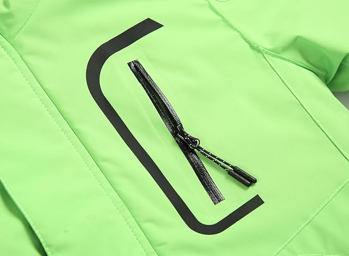 Keevoom Boys Winter Coat Ski Jacket Windproof Kids Snowboard Warm Fleece Snow Coat Waterproof Outdoor Hooded Ski Coats