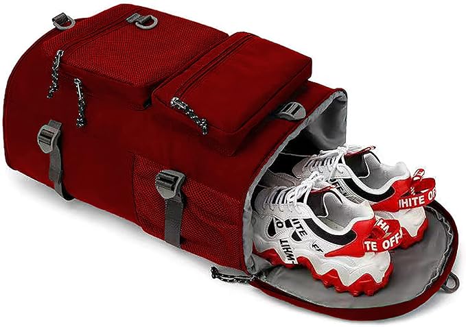 Kalesi Gym Duffle Bag Backpack 4-Way Waterproof with Shoes Compartment for travel Sport Hiking laptop