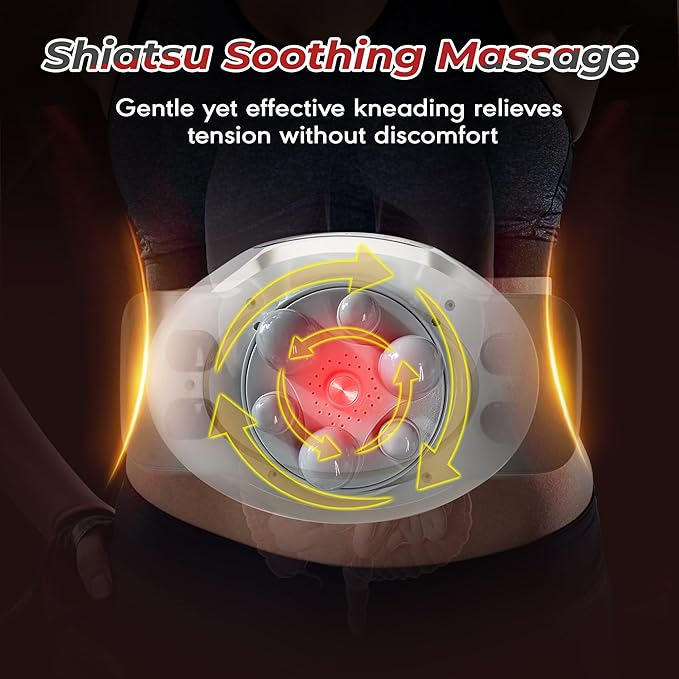 Electric Abdominal Massager, Stomach Massager for Digestion, Belly Cellulite Massage for Flattening Belly,Relieves Discomfort Caused by Bloating, Constipation,Stomach Pain, Gifts for Mom